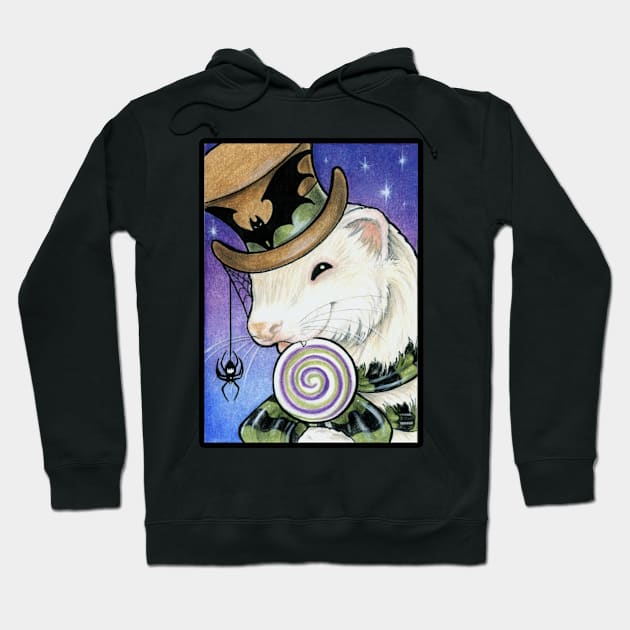 Trick or Treat Ferret - Design 2 Hoodie by Nat Ewert Art